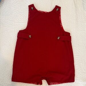 Edgehill Collection Red Kids Overalls